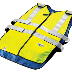 Techniche TechKewl ANSI Class II Compliant Hi-Viz Phase Change Cooling Vest - Front