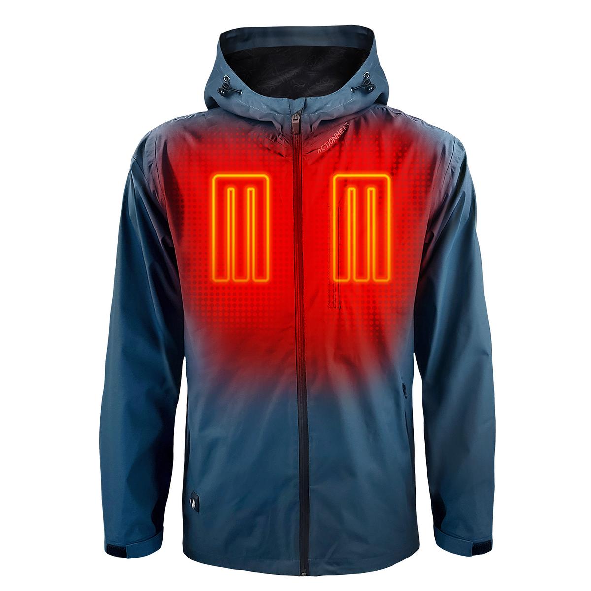 ActionHeat 5V Men's Waterproof Heated Rain Jacket - Front